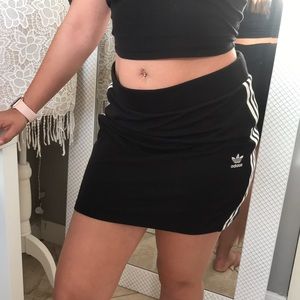 Black adidas sport skirt